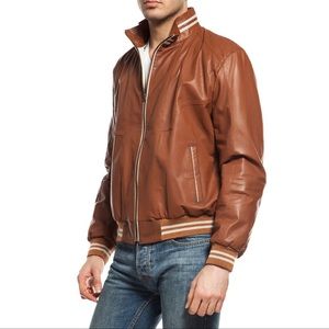 This flawlessly executed genuine leather jacket is a serious style upgrade.